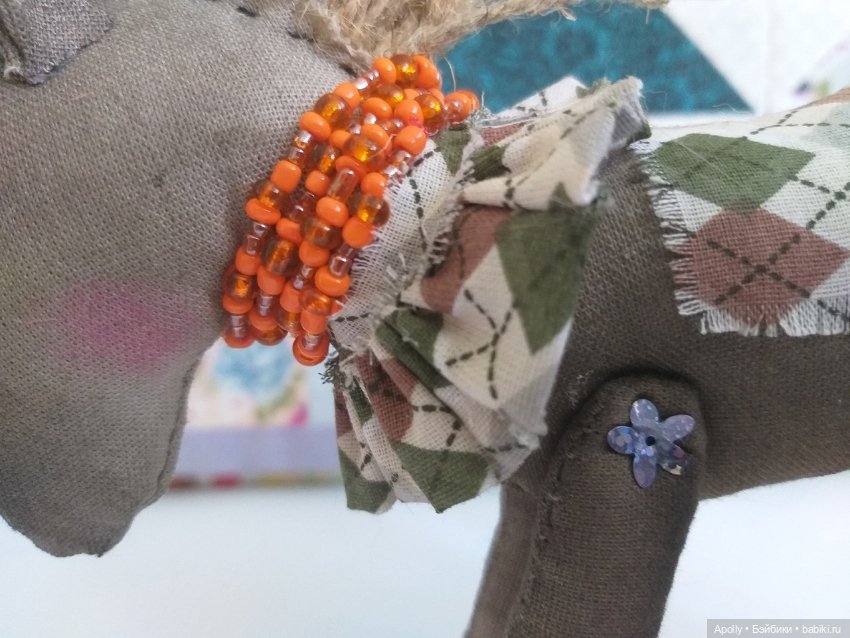 Тёмная лошадка — Текстильные игрушки и примитивы: кофейные (фото 8)