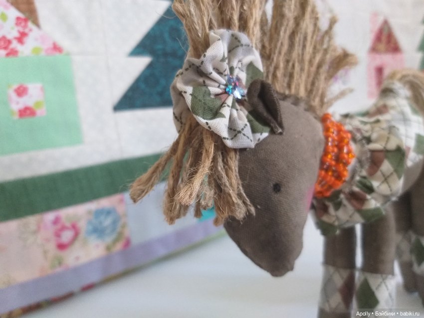 Тёмная лошадка — Текстильные игрушки и примитивы: кофейные (фото 10)