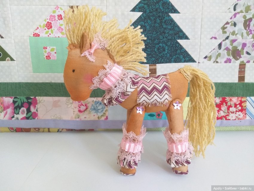 Веснушчатая лошадь — Текстильные игрушки и примитивы: кофейные (фото 3)