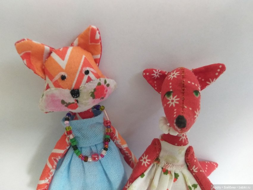 Лисичка Берта — Текстильные игрушки и примитивы: кофейные (фото 2)