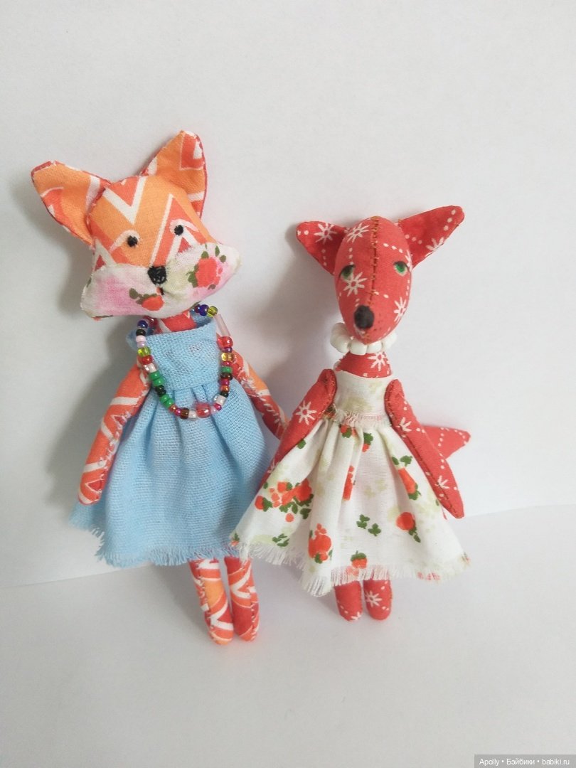 Лисичка Берта — Текстильные игрушки и примитивы: кофейные (фото 5)