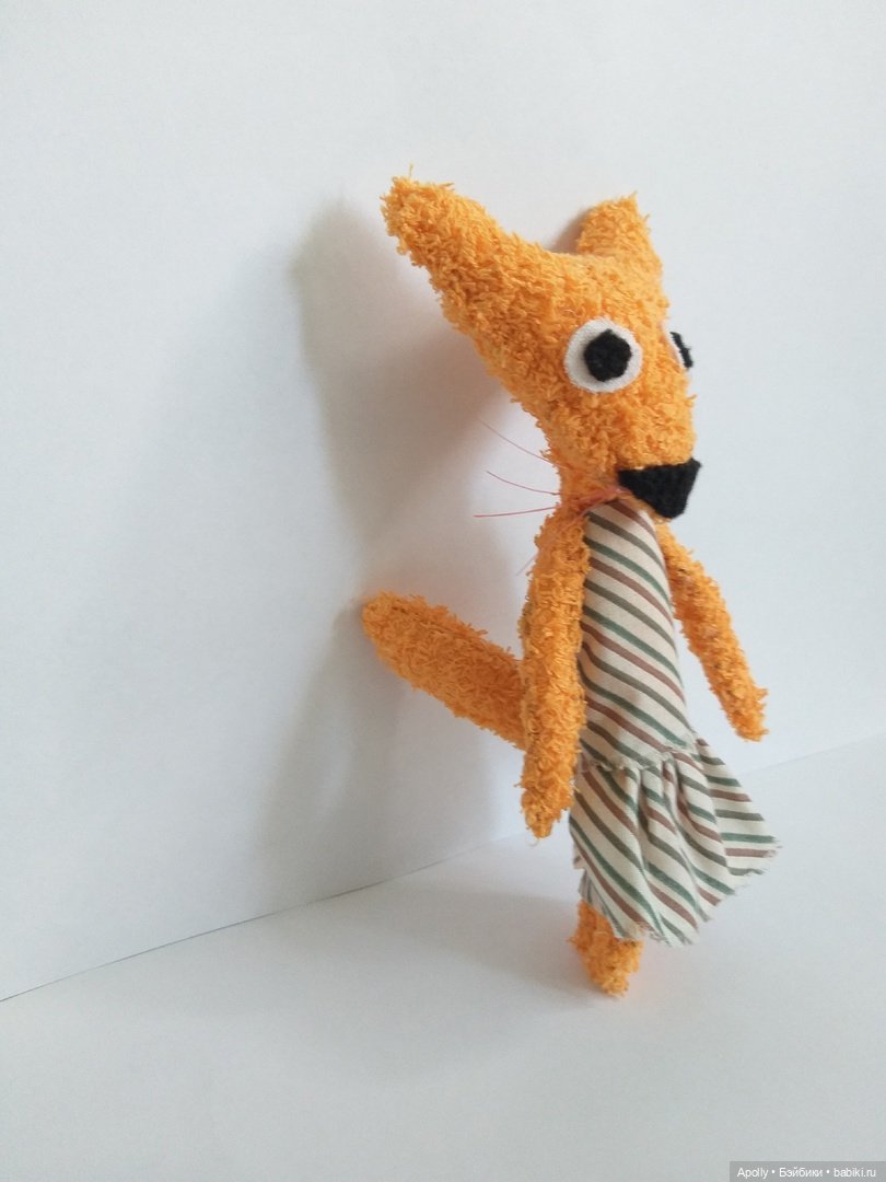 Удивлённая лиса — Текстильные игрушки и примитивы: кофейные (фото 7)