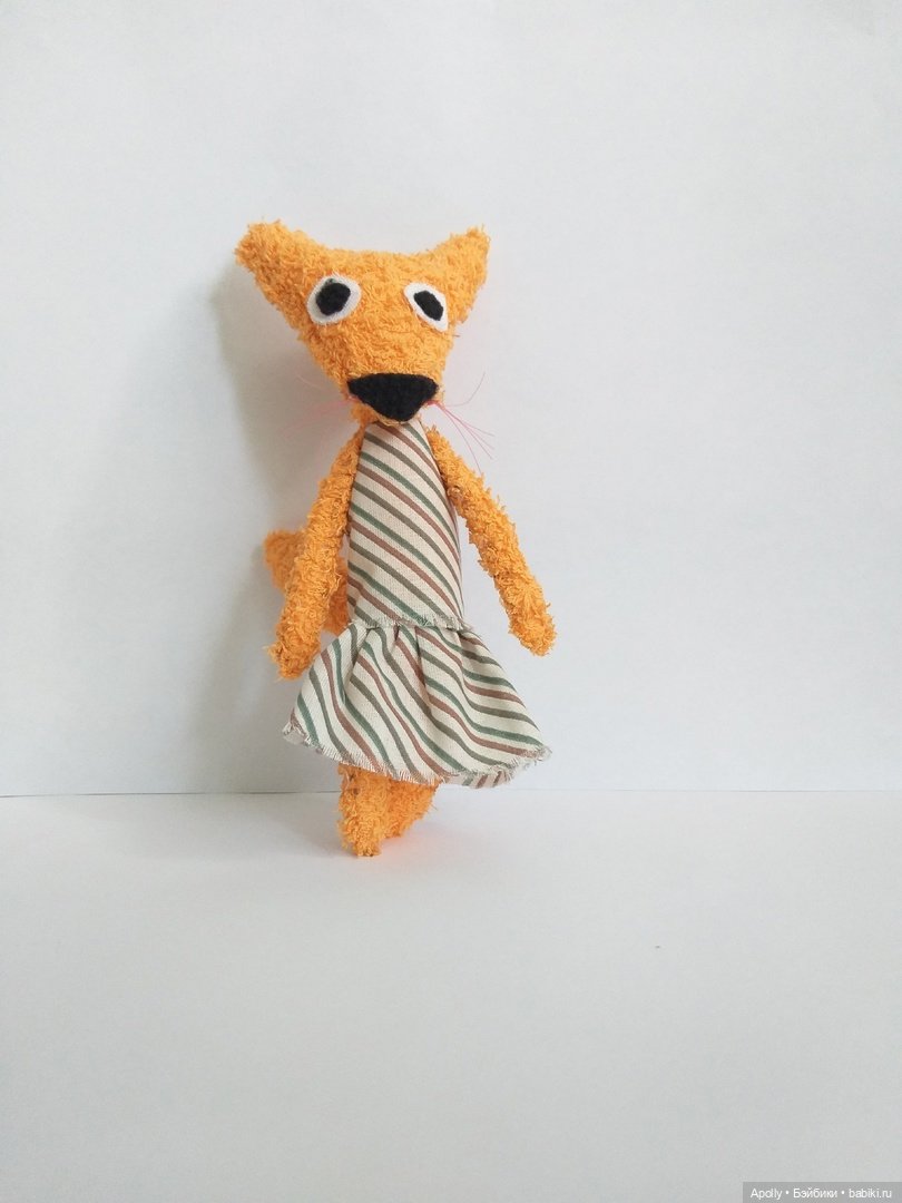 Удивлённая лиса — Текстильные игрушки и примитивы: кофейные (фото 8)