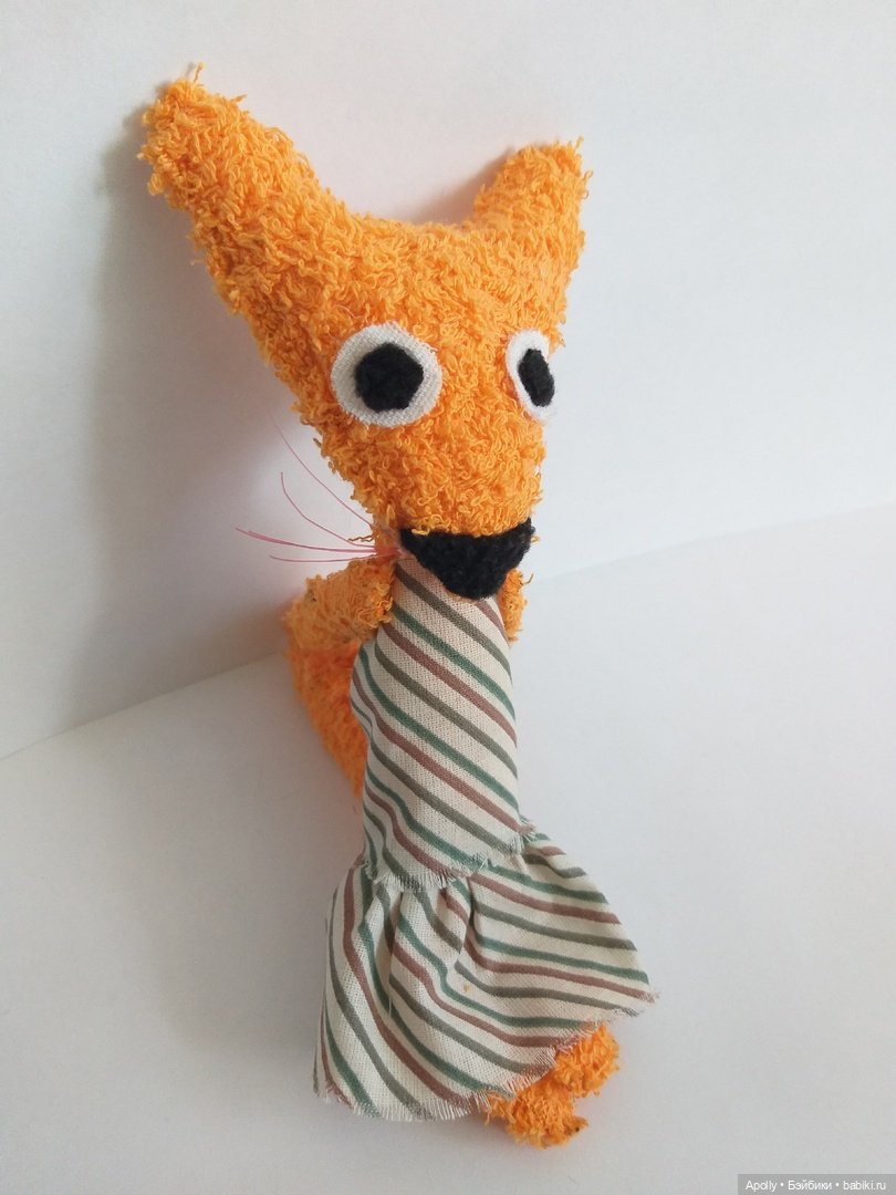 Удивлённая лиса — Текстильные игрушки и примитивы: кофейные (фото 5)