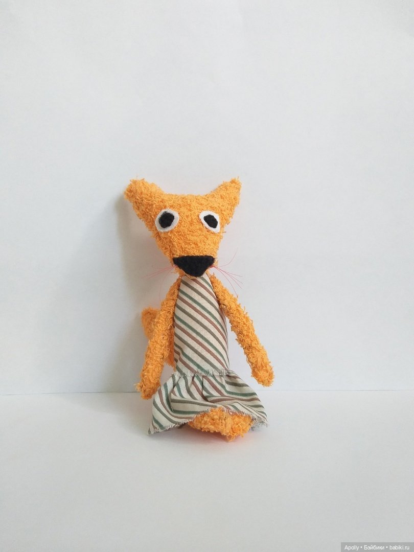 Удивлённая лиса — Текстильные игрушки и примитивы: кофейные