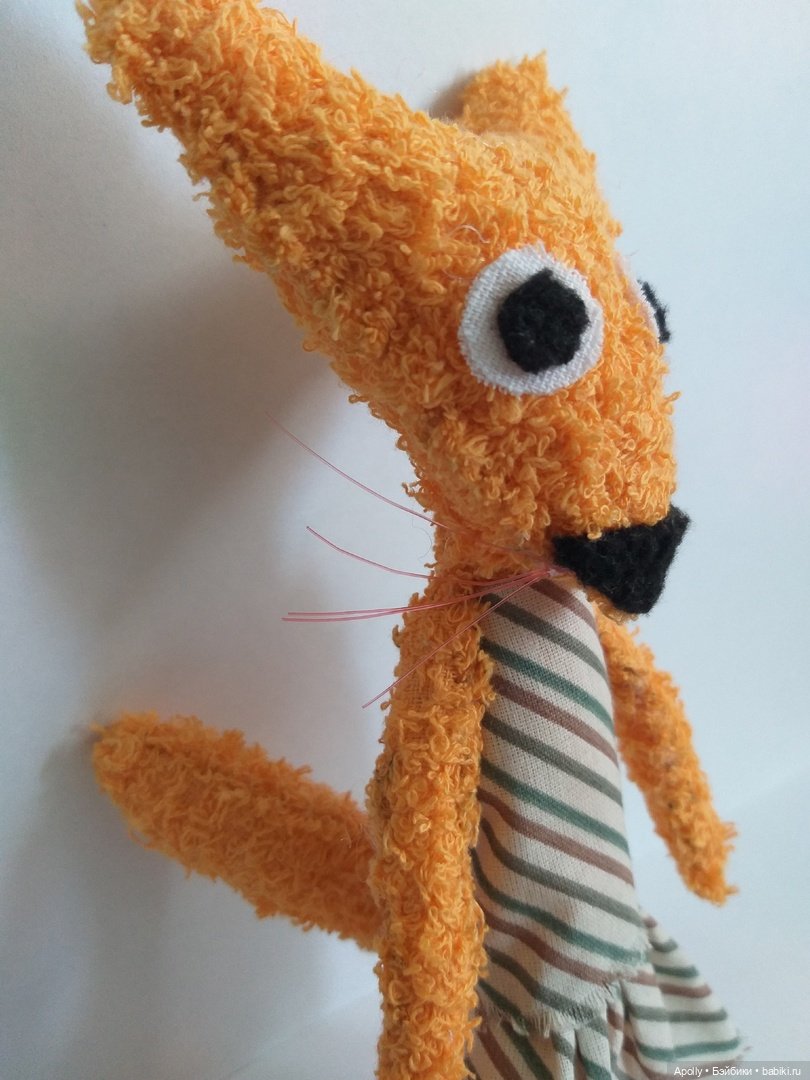 Удивлённая лиса — Текстильные игрушки и примитивы: кофейные (фото 2)