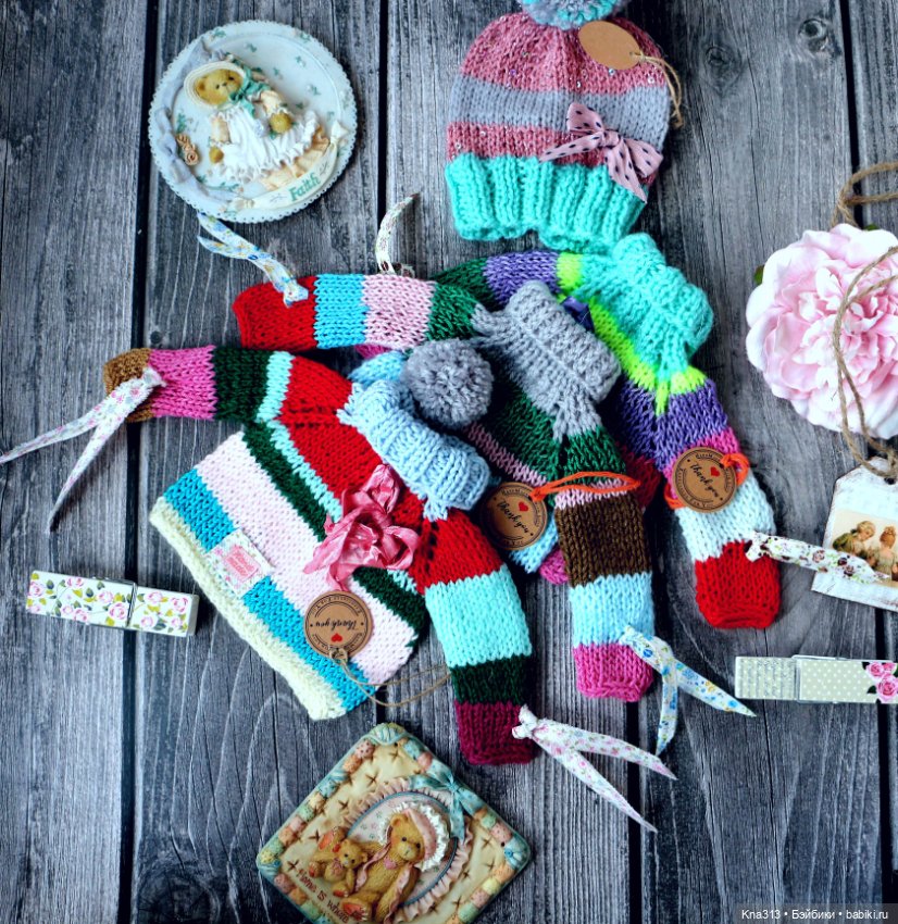 Полосатая коллекция — Одежда и обувь для кукол своими руками: фото (фото 2)