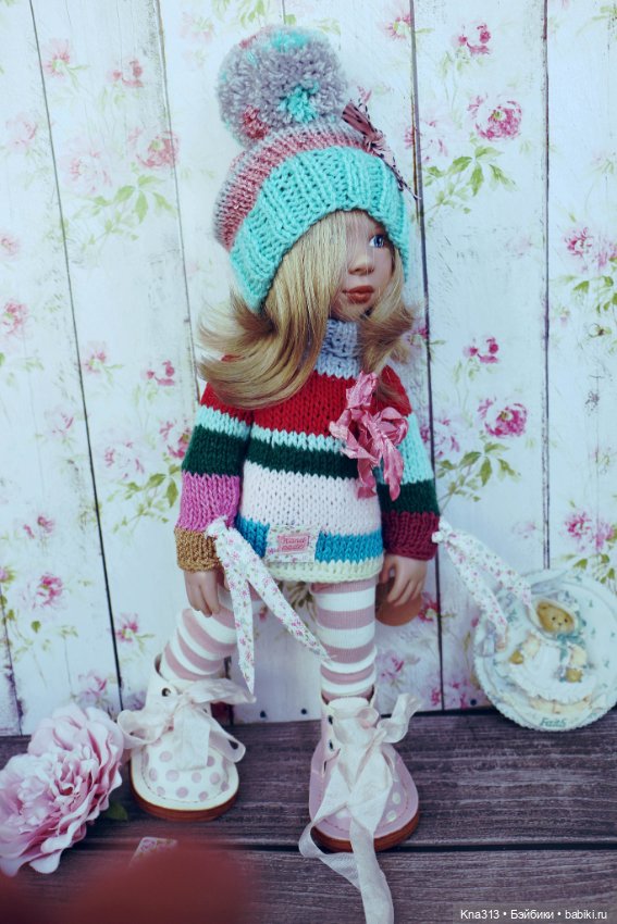 Полосатая коллекция — Одежда и обувь для кукол своими руками: фото (фото 9)