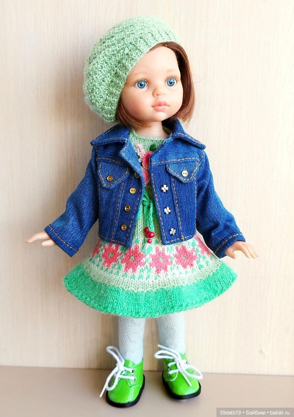 Платье с объемной бразильской вышивкой для кукол Паола Рейна (фото 8)