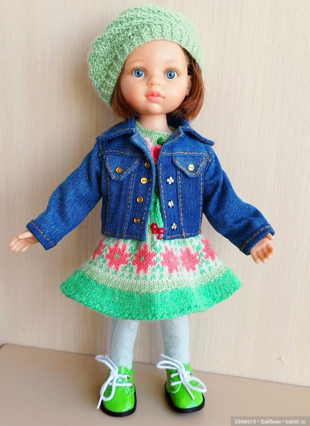 Платье с объемной бразильской вышивкой для кукол Паола Рейна (фото 9)