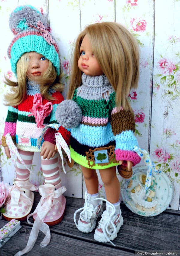 Полосатая коллекция — Одежда и обувь для кукол своими руками: фото