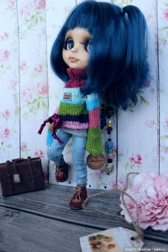 Полосатая коллекция — Одежда и обувь для кукол своими руками: фото