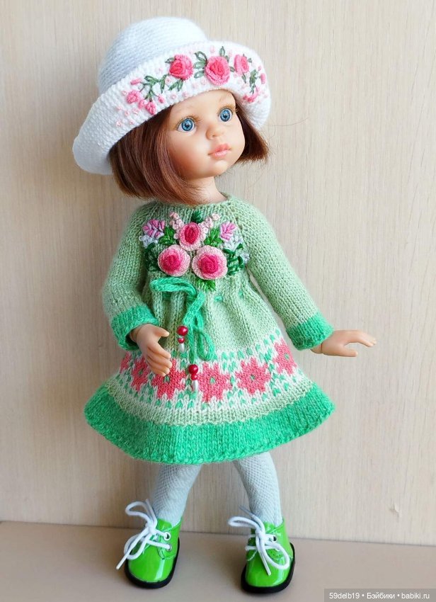 Платье с объемной бразильской вышивкой для кукол Паола Рейна (фото 6)