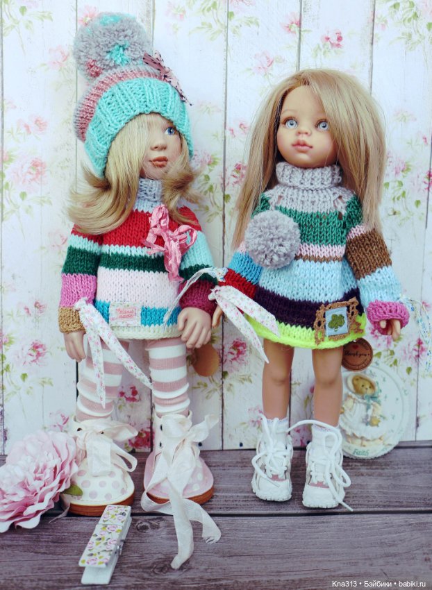 Полосатая коллекция — Одежда и обувь для кукол своими руками: фото