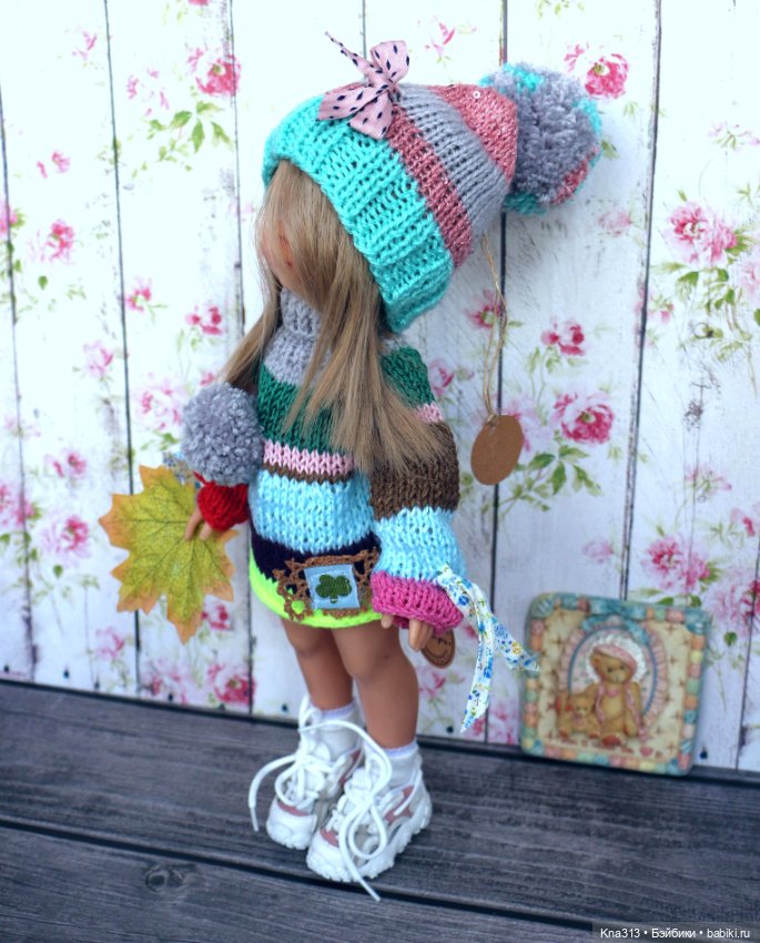 Полосатая коллекция — Одежда и обувь для кукол своими руками: фото