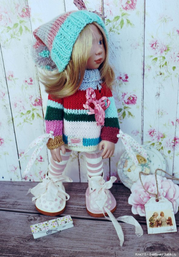 Полосатая коллекция — Одежда и обувь для кукол своими руками: фото (фото 5)