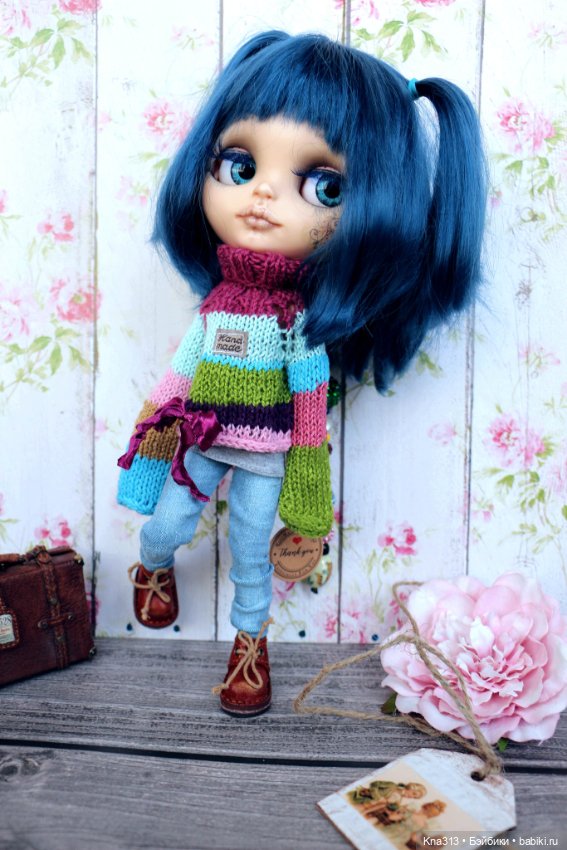 Полосатая коллекция — Одежда и обувь для кукол своими руками: фото