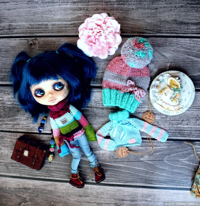 Полосатая коллекция — Одежда и обувь для кукол своими руками: фото