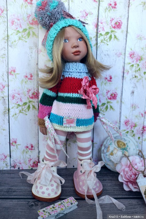 Полосатая коллекция — Одежда и обувь для кукол своими руками: фото (фото 6)