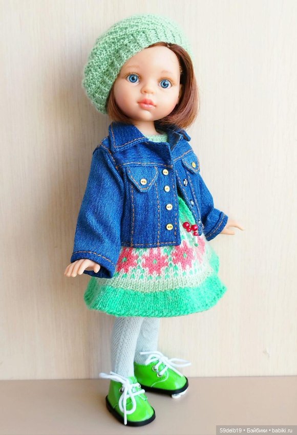 Платье с объемной бразильской вышивкой для кукол Паола Рейна (фото 10)