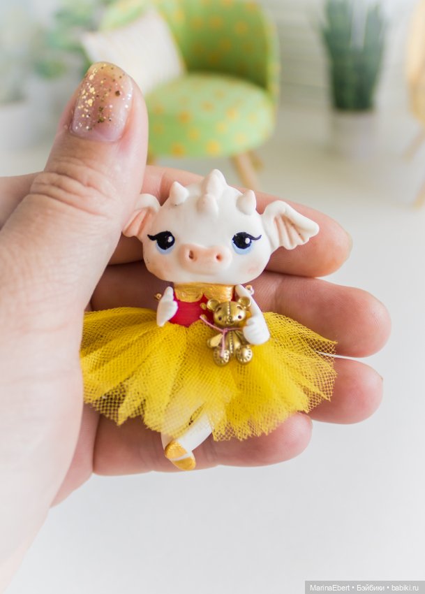 Авторская игрушка Дракошка Эмма (фото 8)