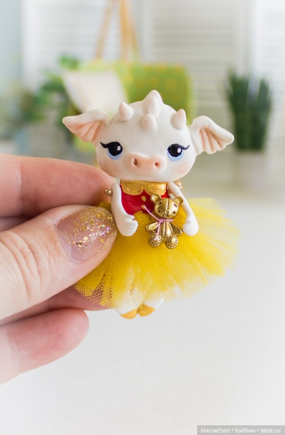 Авторская игрушка Дракошка Эмма (фото 6)