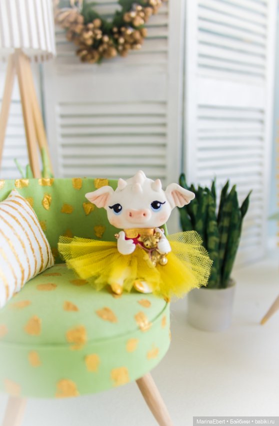 Авторская игрушка Дракошка Эмма (фото 10)