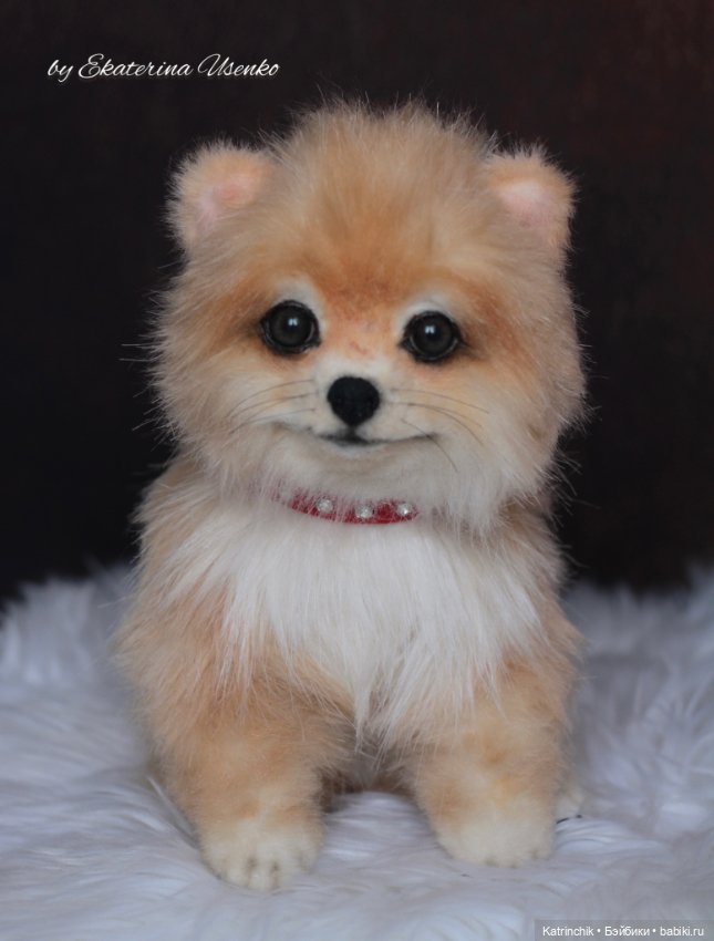 Щенок шпиц Джесси — Авторские игрушки из разных материалов: синельная проволока (фото 4)