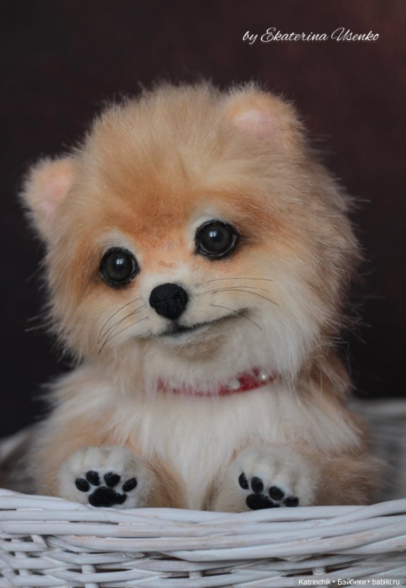 Щенок шпиц Джесси — Авторские игрушки из разных материалов: синельная проволока (фото 3)