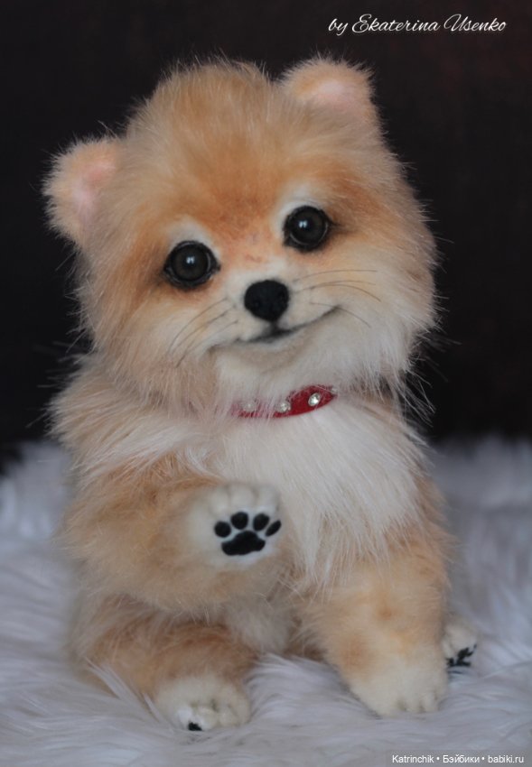 Щенок шпиц Джесси — Авторские игрушки из разных материалов: синельная проволока (фото 5)