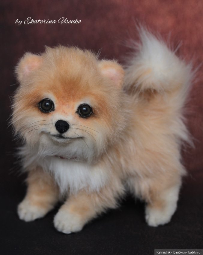 Щенок шпиц Джесси — Авторские игрушки из разных материалов: синельная проволока (фото 8)