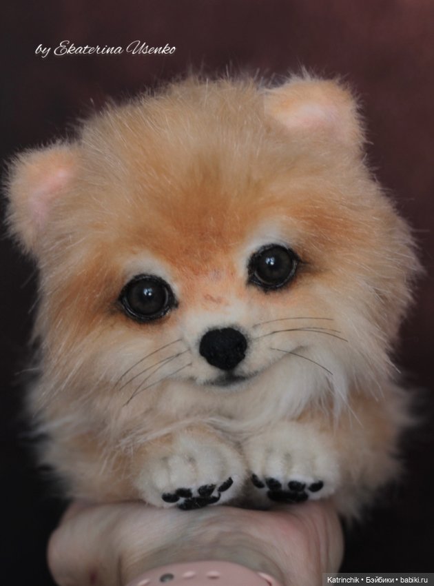 Щенок шпиц Джесси — Авторские игрушки из разных материалов: синельная проволока (фото 10)