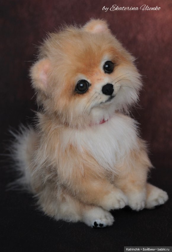 Щенок шпиц Джесси — Авторские игрушки из разных материалов: синельная проволока (фото 6)