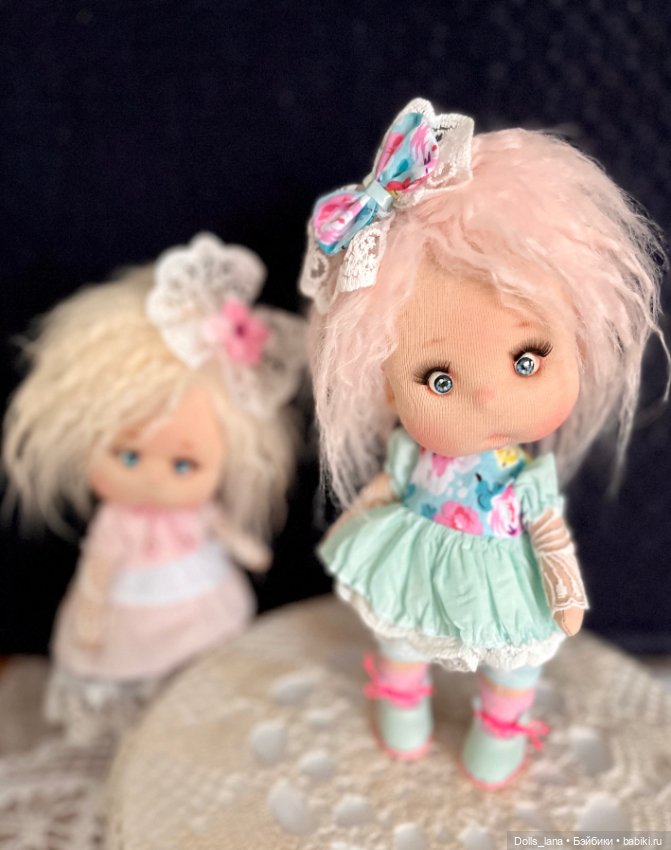 Интерьерная текстильная кукла (фото 5)