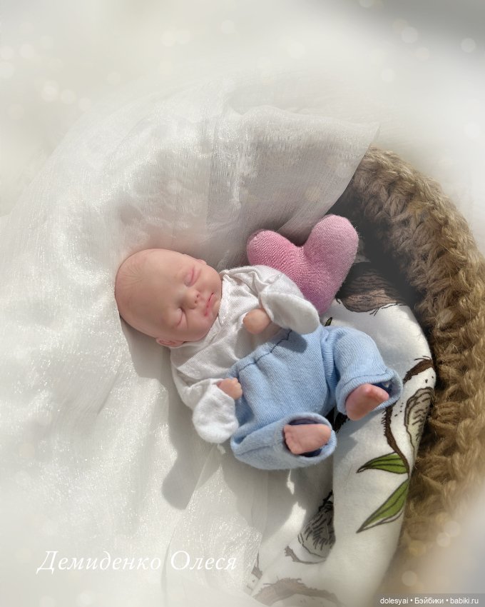 🩷Двойнята 🩷 — Авторские миниатюрные куклы: лепка (фото 2)