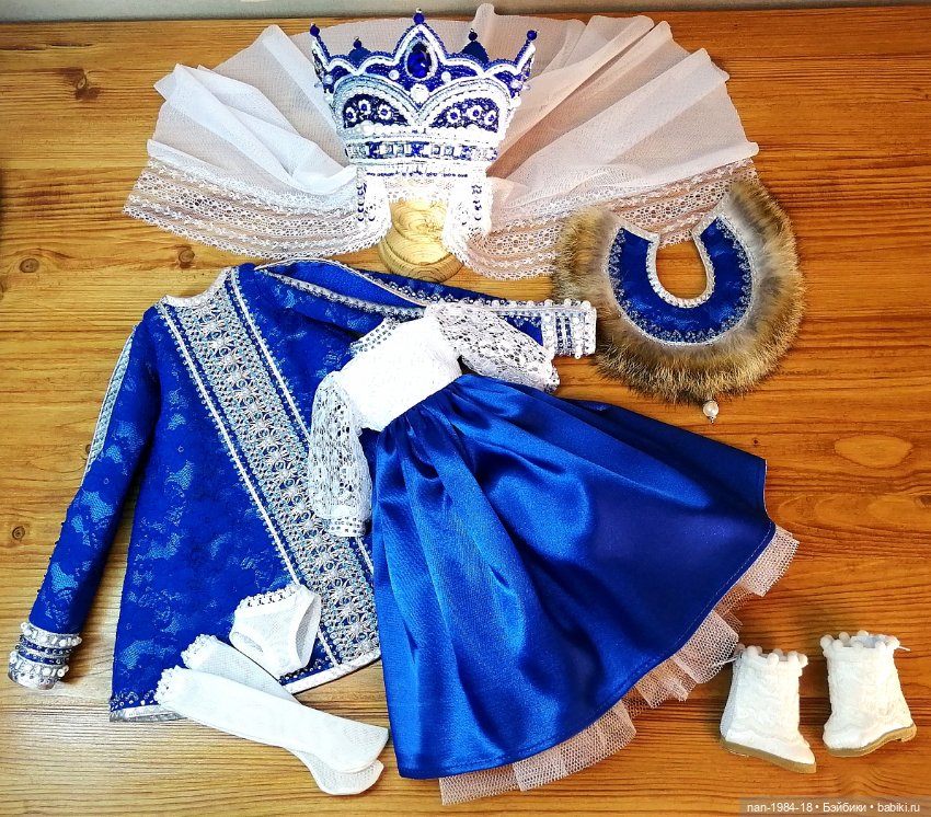 Царица в синем — Одежда и обувь для кукол своими руками: фото (фото 8)