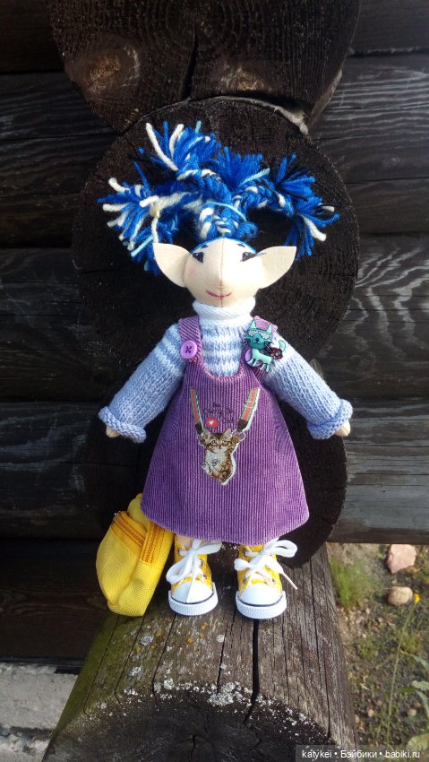 Текстильная кукла Коралина и Ягоды (два постконкурса) (фото 4)