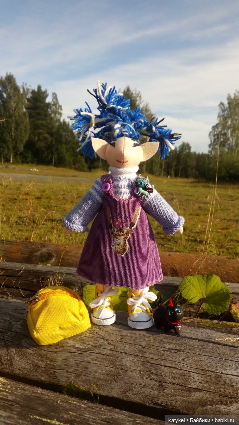 Текстильная кукла Коралина и Ягоды (два постконкурса)