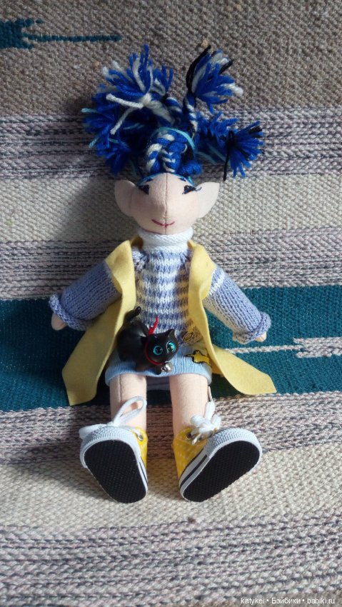 Текстильная кукла Коралина и Ягоды (два постконкурса) (фото 10)