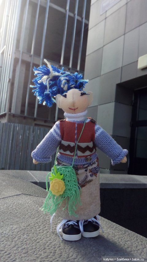 Текстильная кукла Коралина и Ягоды (два постконкурса) (фото 7)
