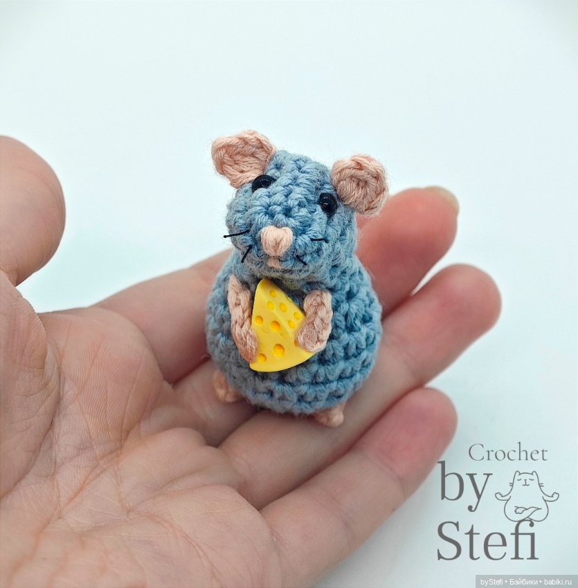 Мышулина дождалась сыр — Вязаные игрушки и амигуруми: крючком (фото 2)