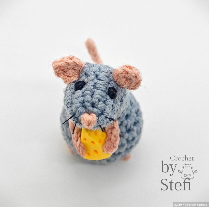 Мышулина дождалась сыр — Вязаные игрушки и амигуруми: крючком (фото 4)