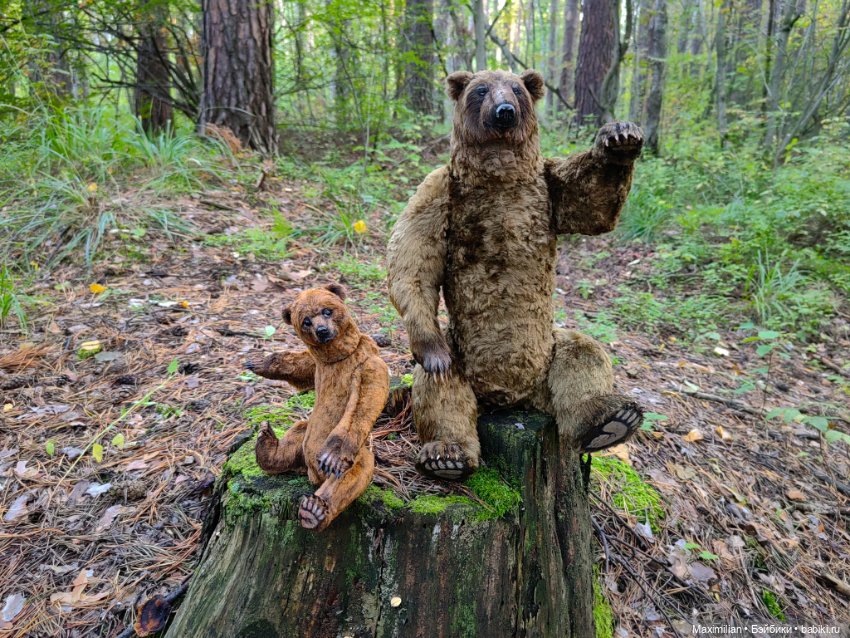 Дедушка и внук Медведи Инны Матус (фото 8)