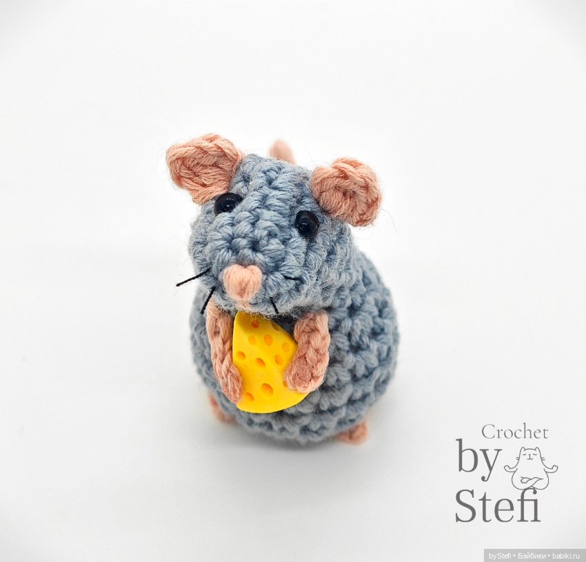 Мышулина дождалась сыр — Вязаные игрушки и амигуруми: крючком (фото 10)