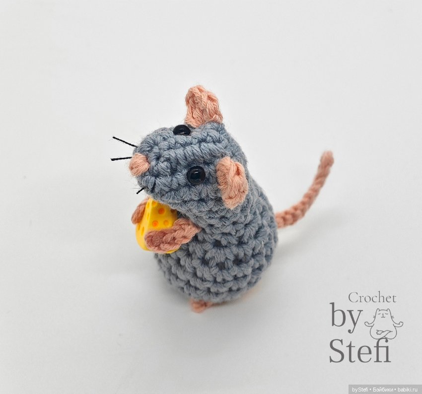 Мышулина дождалась сыр — Вязаные игрушки и амигуруми: крючком (фото 7)