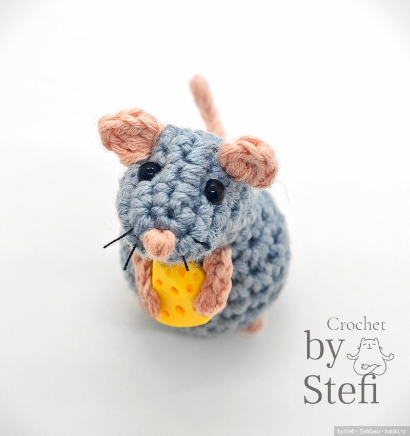 Мышулина дождалась сыр — Вязаные игрушки и амигуруми: крючком (фото 9)
