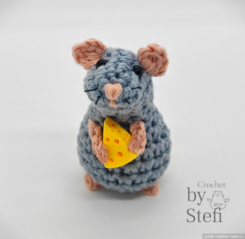 Мышулина дождалась сыр — Вязаные игрушки и амигуруми: крючком (фото 3)