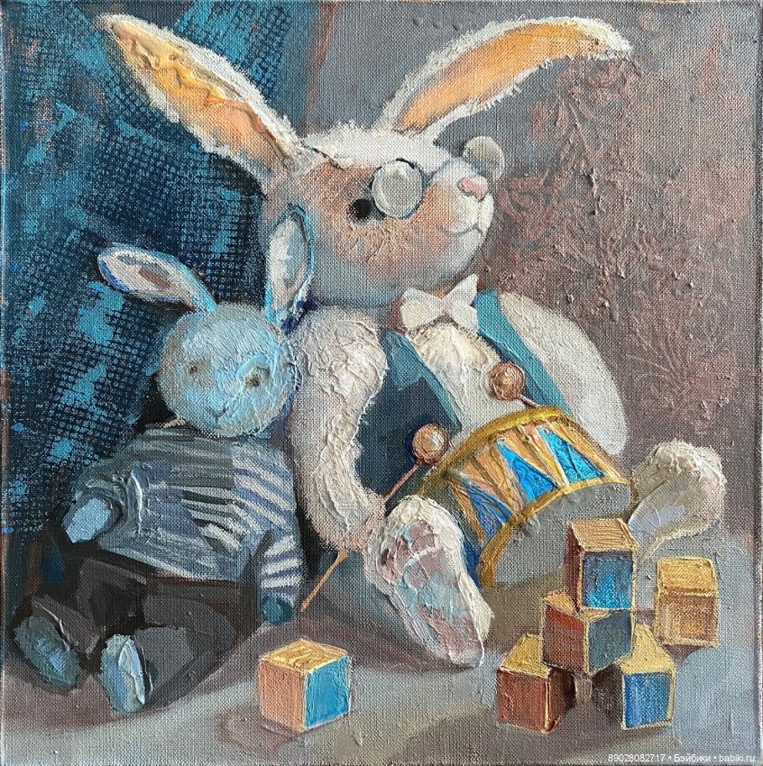 Плюшевые игрушки в живописи (фото 7)