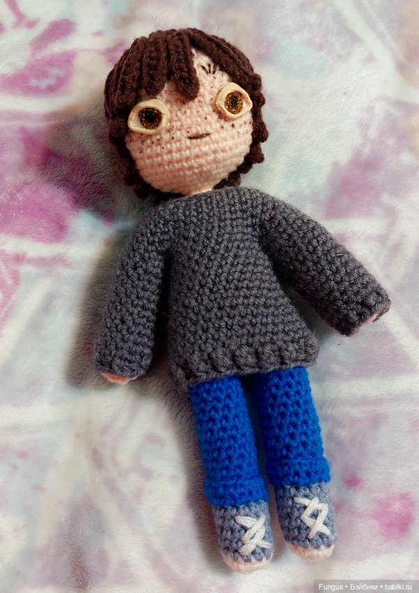 Вязаная кукла "Македонский" из книги "Дом, в котором" (фото 2)