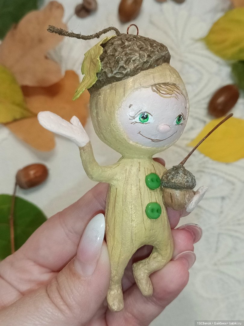 Жёлудёнок — Лепка авторских игрушек и папье (фото 6)